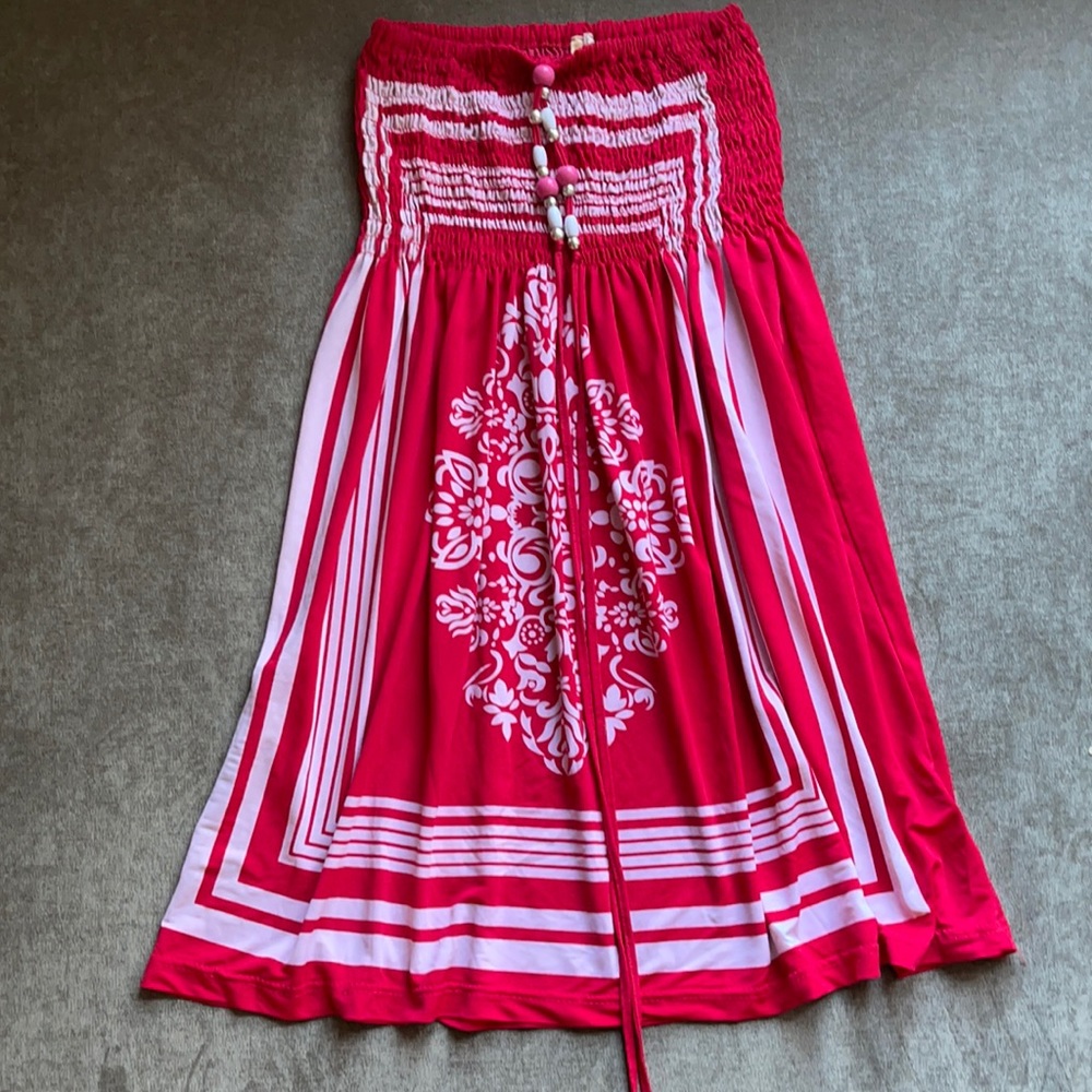 Vintage Girl Dress, Hot Pink, Size M,